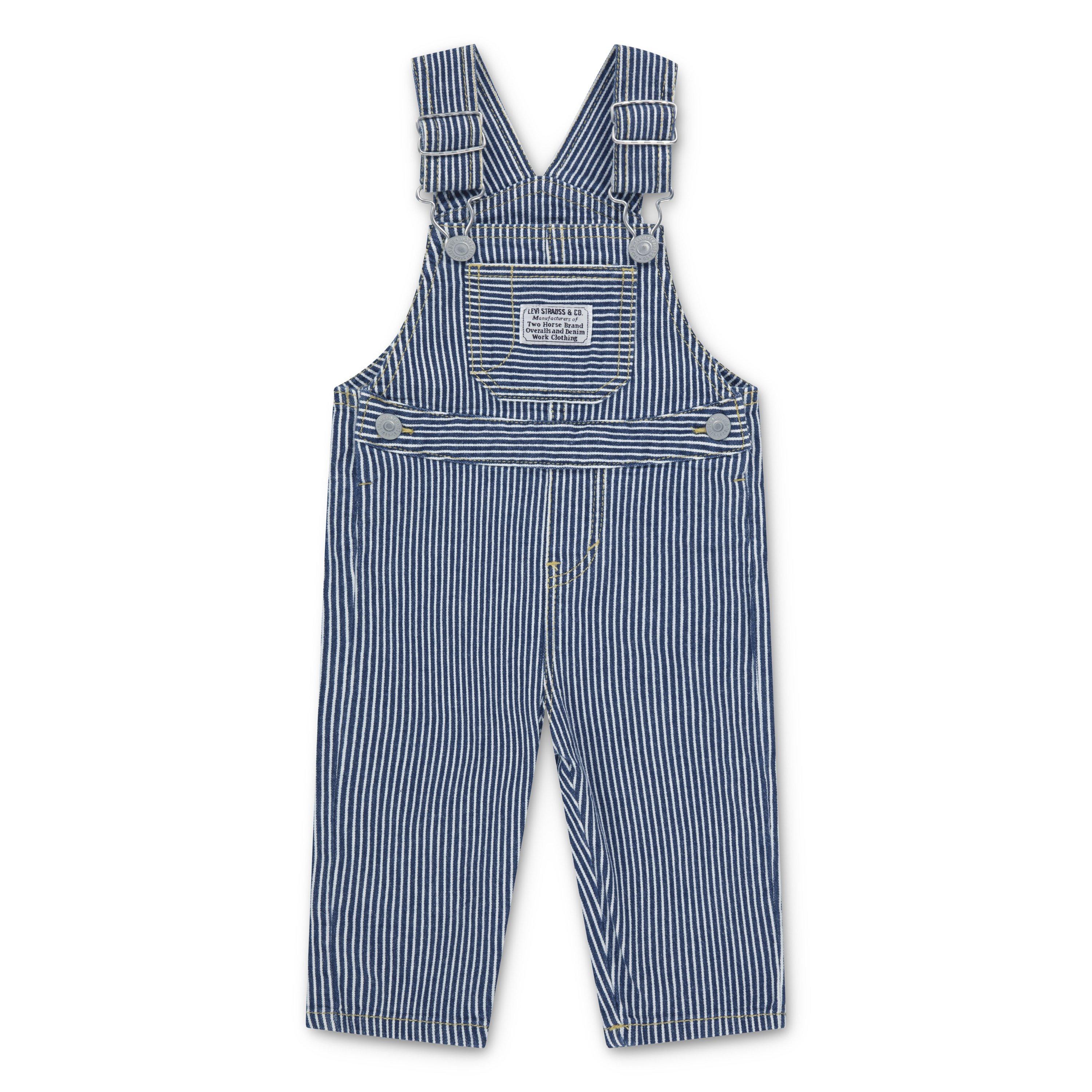 Levi's Infant Boys' Railroad Stripe Overalls - Blue - BLUE